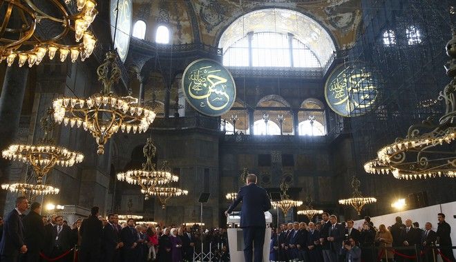 Εκτάκτο: Κωνσταντινούπολη - Ο Ερντογάν ζητάει να χαρακτηριστεί Τζαμί η ΑΓΙΑ ΣΟΦΙΑ
